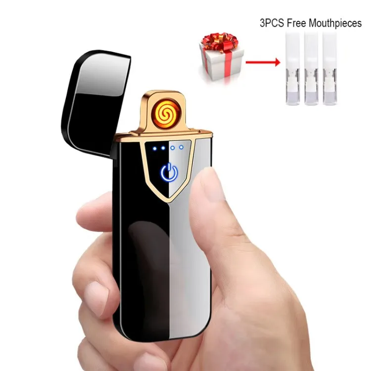 Новинка USB зажигалки для сигарет ультратонкая металлическая Сенсорная