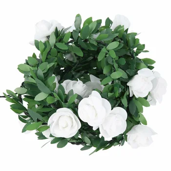 

Led Fairy Lights Rose Flower Garland Decor Christmas Wedding 6M Indoors