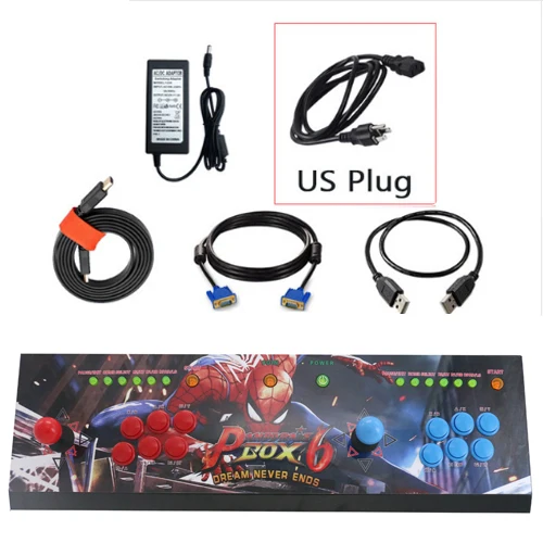 28 pin line+ Pandora's Box 9D 2500 В 1 аркадная мульти-игровая доска, HDMI и VGA выход для ЖК-аркадного шкафа - Цвет: A