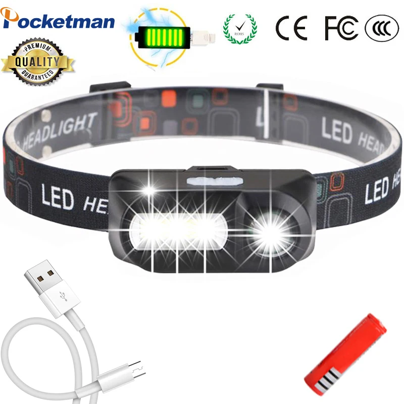

Powerful XPE+COB Rotatable Waterproof Hat Enhanced Headlamp Head Lamp Torch Work Cap with 18650 Rechargeable for Camping,Outdoor