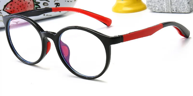 TR90 сверхлегкие оптические очки рамы дети прозрачные глаза очки рамки для детей близорукость очки для девочек мальчиков очки студентов - Цвет оправы: C1