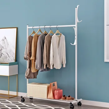 

GIANTEX Clothes Hanger Coat Rack Floor Hanger Storage Wardrobe Clothing Drying Racks porte manteau kledingrek perchero de pie