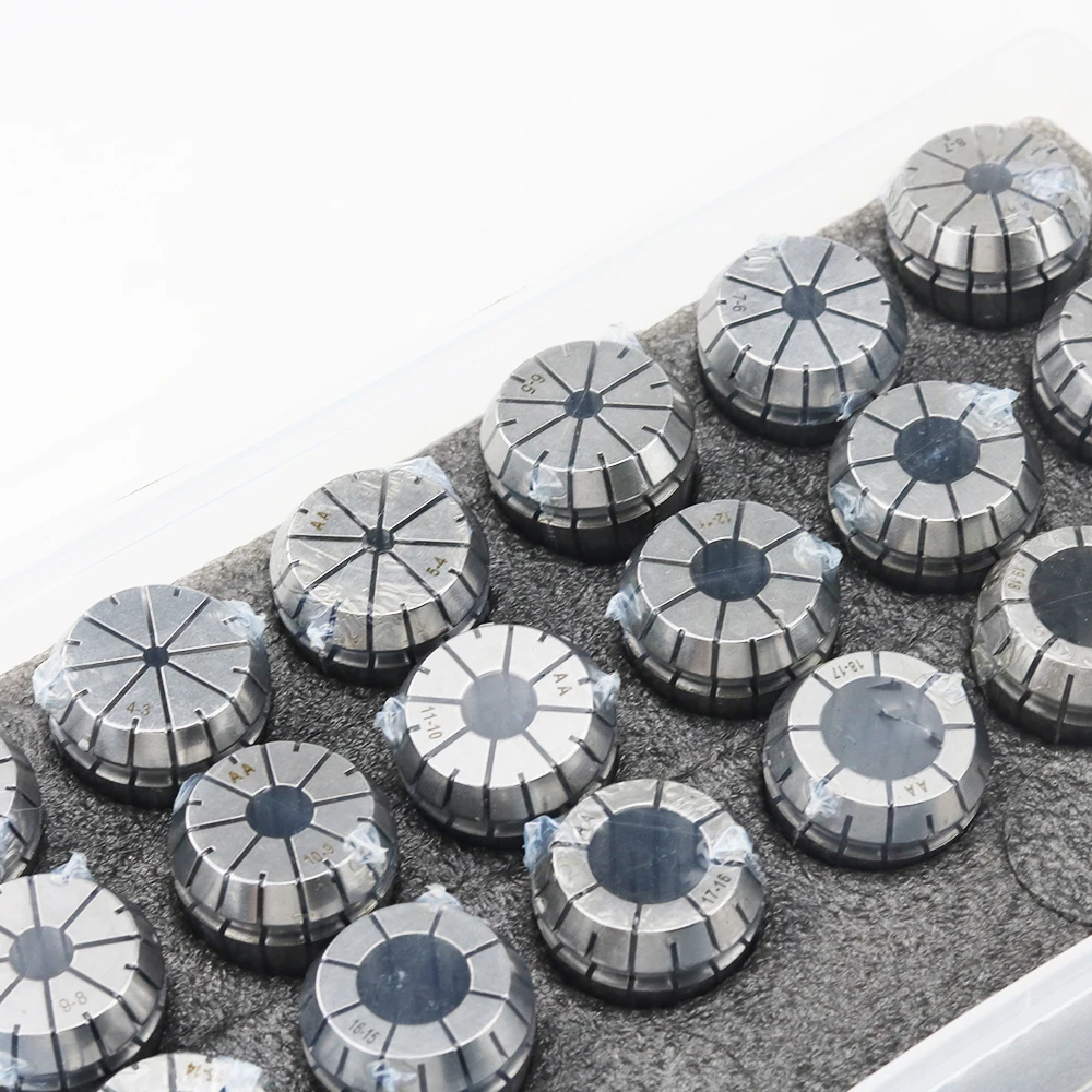 1Set ER11 ER16 ER20 ER25 ER32 ER40 ER Spring Collet Chuck 0.015/0.008mm for CNC Milling Tool Holder Engraving Machine Lathe