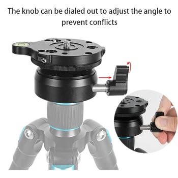 

HOT-BEXIN DY-60N Tripod Head DY60N Tripod Leveling Base Leveler Adjusting Plate for Canon Nikon Sony DSLR Camera