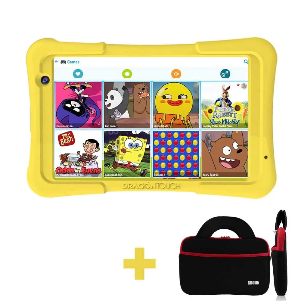 Yellow Dragon Touch Y80 детский планшет 8 дюймов HD Дисплей Android планшет для детей 16 Гб четырехъядерный 1,5 ГГц USB Android 8,1 планшетный ПК - Комплект: Yellow