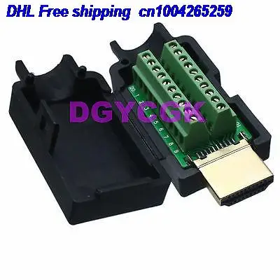 DHL 50 шт. HDMI 2,0/1,4/1,3 штекер 4K* 60 Гц 1080P терминальный адаптер пластиковая крышка разъем 22-ct