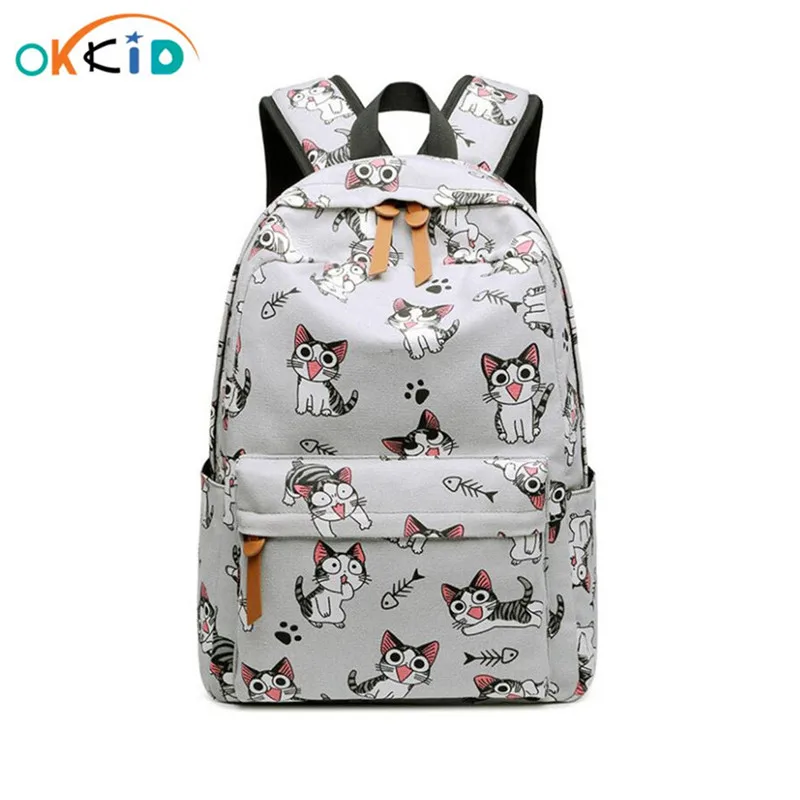 Школьные сумки для девочек, рюкзак, рюкзаки для детей mochila, школьный рюкзак, Детская сумка с кошкой, школьная сумка для девочек, дропшиппинг