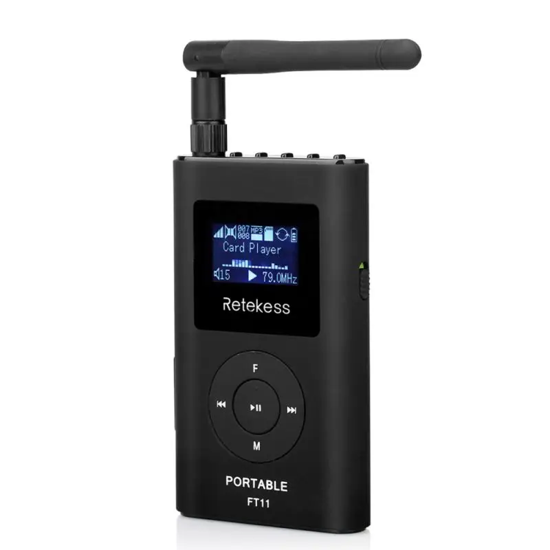 

Portable 3.5mm AUX FM Transmitter Memory Card Transmitters With MIC For Phone/ Computer/ MP3