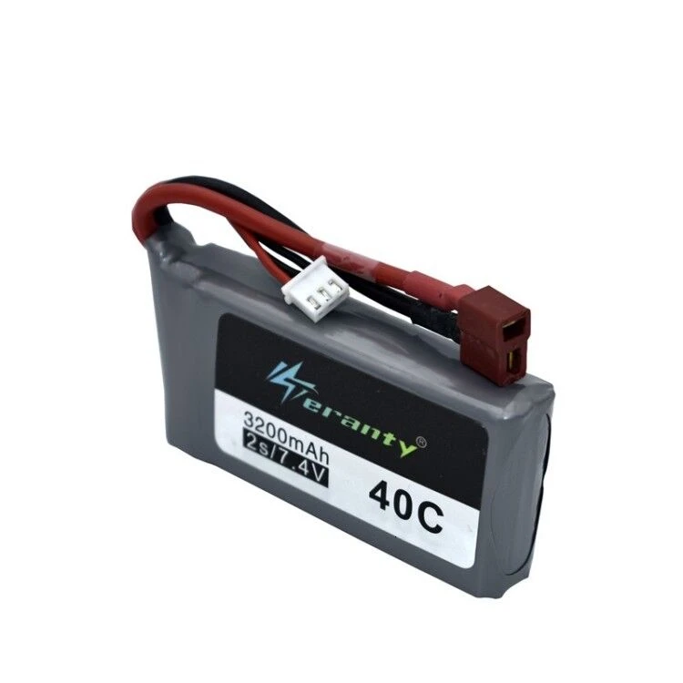 Tanie Upgrade 3200mah 7.4v bateria lipo zestaw z ładowarką do Wltoys 12428 12423 RC czterokołowy RC pojazd samochodowy do Feiyue 03 Q39 części do zdalnego sterowania