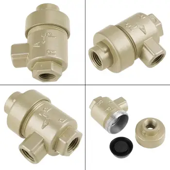 

BSPT 1/4 "BSPT Threaded Aluminum Two-way Exhaust Air Valve Replacement Accessory Accessory 0 to 70 Celsius Degrees