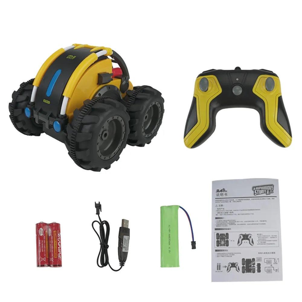 Intelligent 1:24 Remote Control Waterproof RC Stunt Car 360°Rotating Tumbling Truck Kids kids toys juguetes brinquedos игрушки