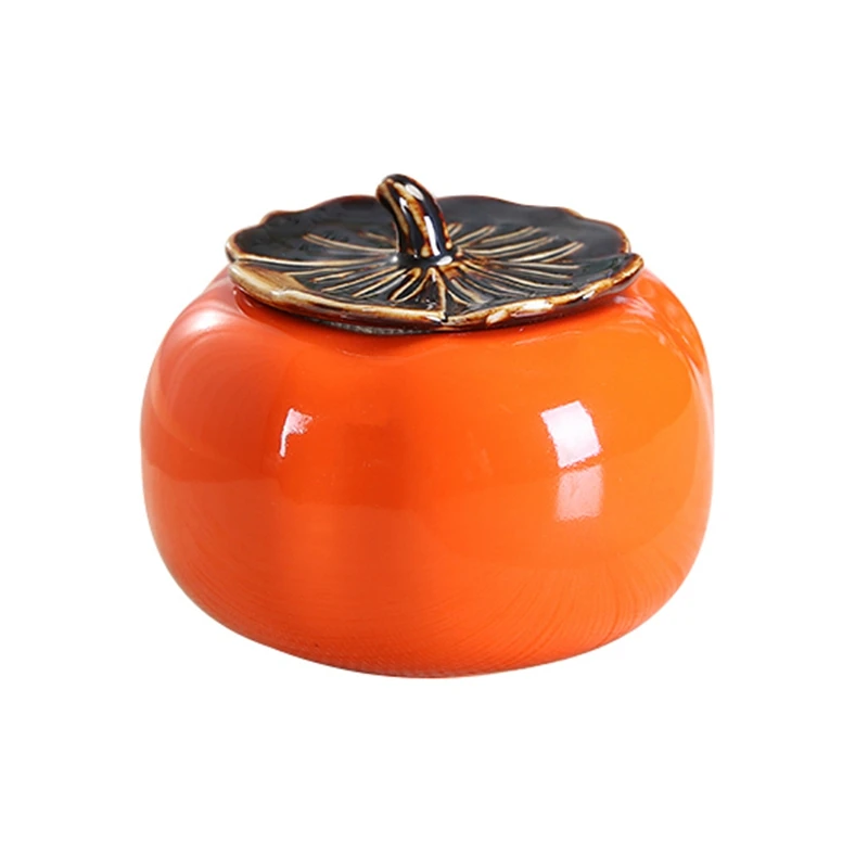 Persimmon persimmon wishful Завод керамический чай кофейные бобы конфеты печенье хурма влагостойкая закупориваемая банка свадебный подарок