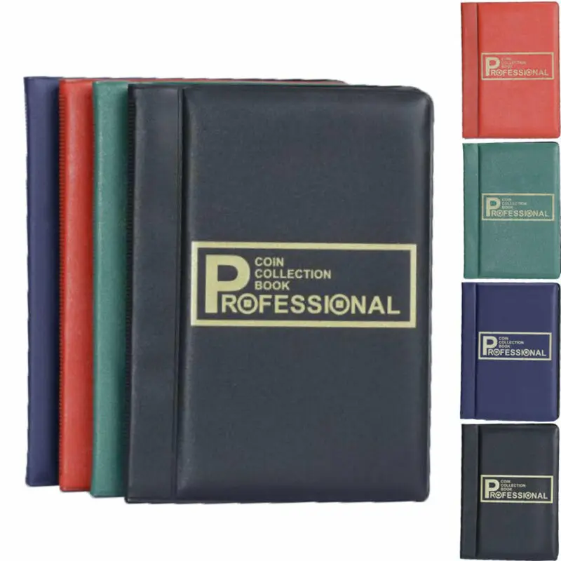 

PVC 120 Pockets Coins Album Collection Commemorative Book Coin Storage Collector