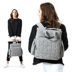 Sac à dos multifonctions pour maman, 30x11x36cm, en Polyester, étanche, avec coussin à langer 