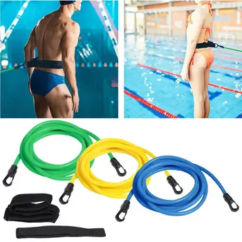 

Adjustable Swim Training Resistance Elastic Belt Swimming Exerciser Safety Rope Latex Tubes Various Specifications Styles Pools
