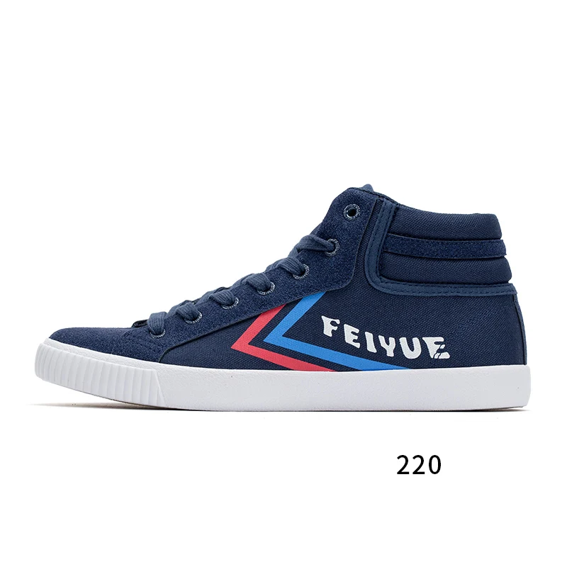 Синий Feiyue/Коллекция 218 года; парусиновая обувь с высоким берцем; Мужская и женская обувь; оригинальные кроссовки Knight; Повседневная дышащая Нескользящая Вулканизированная обувь на плоской подошве - Цвет: Синий