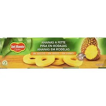 

Del Monte - Piña en Rodajas en su Jugo 3 x 220 g
