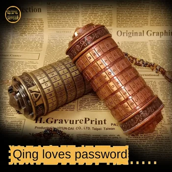 

Da Vinci Password Cylinder Lock All - Metal Creative Valentine's Day Romantic Birthday Gift Boyfriends Or Girlfriends