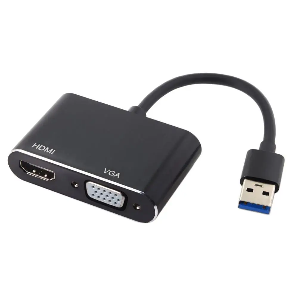 Кабель адаптер USB 3 0 и 2 для HDMI VGA HDTV внешняя видеокарта ноутбука Windows
