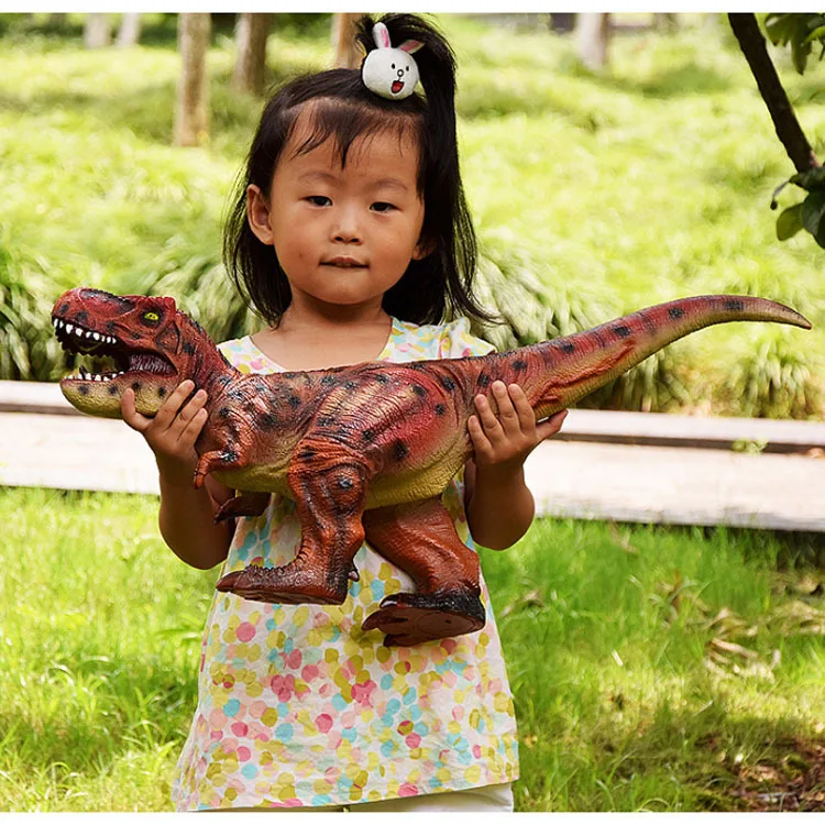 Экстра большой T-Rex Имитация Динозавра модели игрушки Трицератопс мягкий Silcone динозавр игрушка мальчик подарок на день рождения