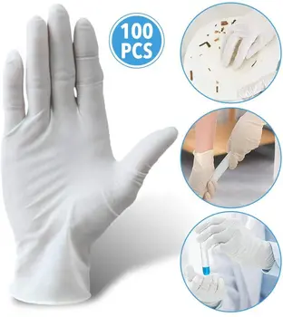 

100pcs/lot Disposable PVC Gloves Multifunction Transparent Thin Gloves for Home Kitchen Cooking Medical Cleaning