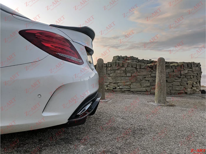 Z ART aerokit из настоящего углеродного волокна для Mercedes benz W205 AMG комплект корпуса C class