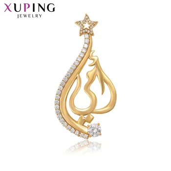 

Xuping Fashion Vintage Pendant Pure Gold Color Plated Jewelry for Women Christmas Romantic Gifts 35419