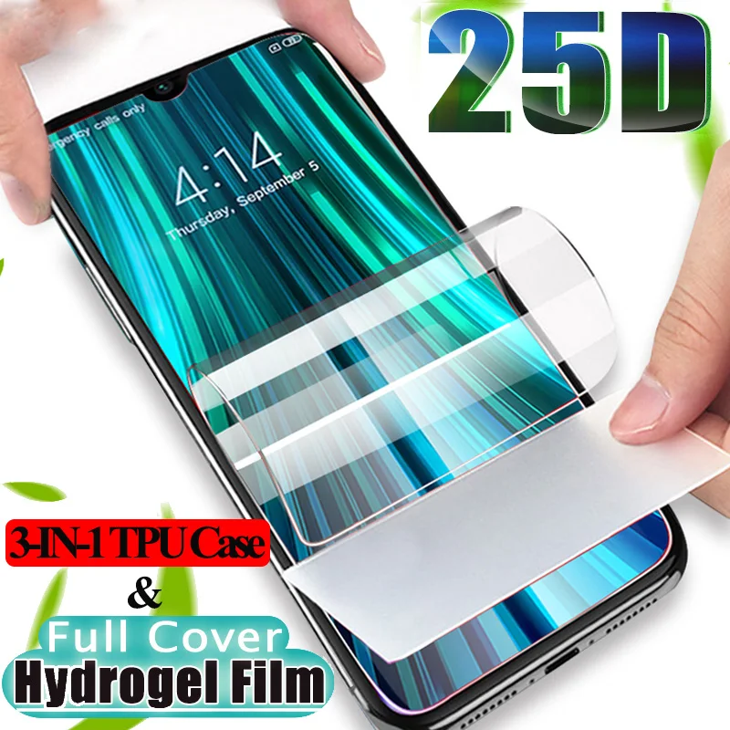 

3-in-1 Soft Screen Protector For 8 note pro Xiaomi RedmiNote 8 Pro Hydrogel Film Redmi 8 t xiomi xaomi not8pro 8t Glass Camera