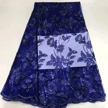 

African Lace Fabric High Quality French Net Lace Fabric With sequins African Lace Fabric For Nigeria Lace Wedding df15-38