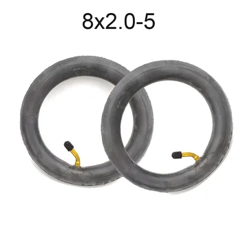 

2 Pieces 8x2.0-5 Inch Inner Tube with Bent Valve for Baby Cart Carriage Kids Stroller Wheel Bicycle
