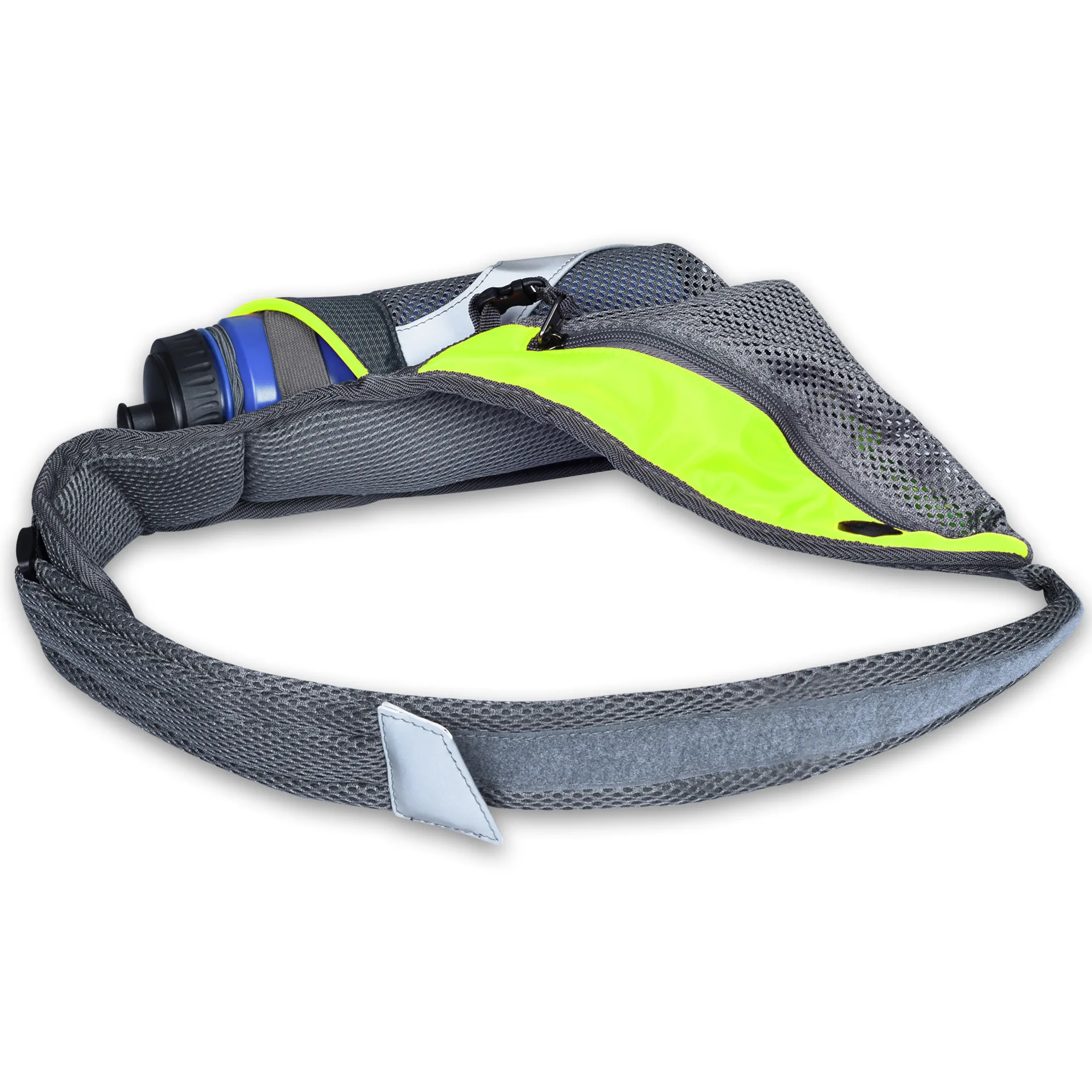 Outdoor Marathon Running Large Capacity Single Bottle Waist Pack Breathable Sandwiches Mesh Sports Kettle Purse