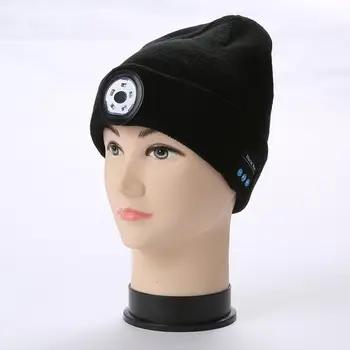 

NEW Wireless Smart Cap Warm Beanie LED Hat Headphone Speaker Communication Night Outdoor Lighting