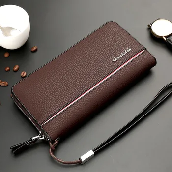 

Business long men's wallets multi card men's wallet zipper men's wallet soft purse waterproof clutch purses for men fashion new