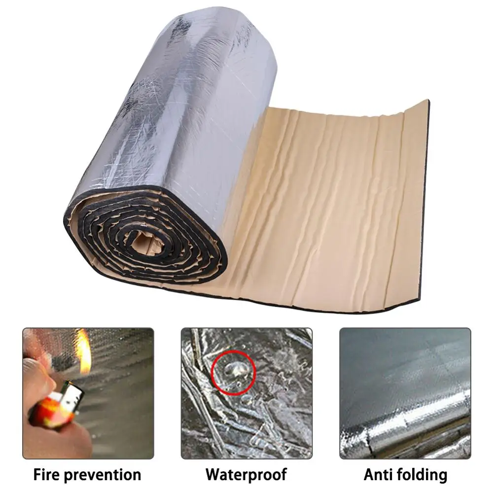 

100 * 40cm Car Auto Sound Proofing Deadening Vehicle Insulation Closed Cell Foam Car Sound Deadener Subwoofer Foam Mat