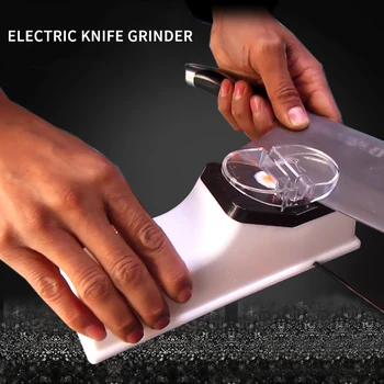 

USB Electric Knife Sharpener Tungsten Diamond Ceramic, Longer Service Life, Scissors Sharpener Grinder Knives Whetstone