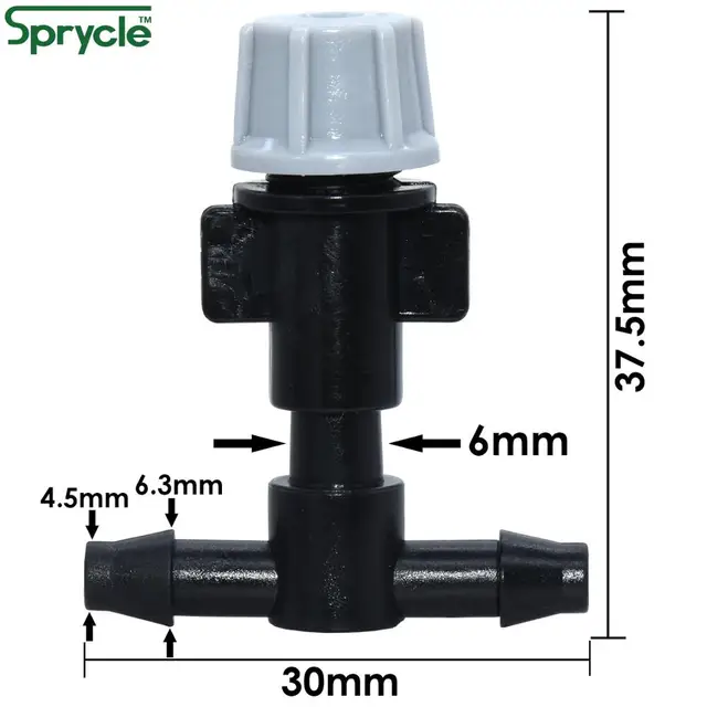 Sprycle 20 db Állítható Kerti Csepegtető Öntözés Ködös Fúvókák Öntöző Permetezőanyag Porlasztó Sprinkler 4/7 Mm Póló Csatlakozó - Image 4