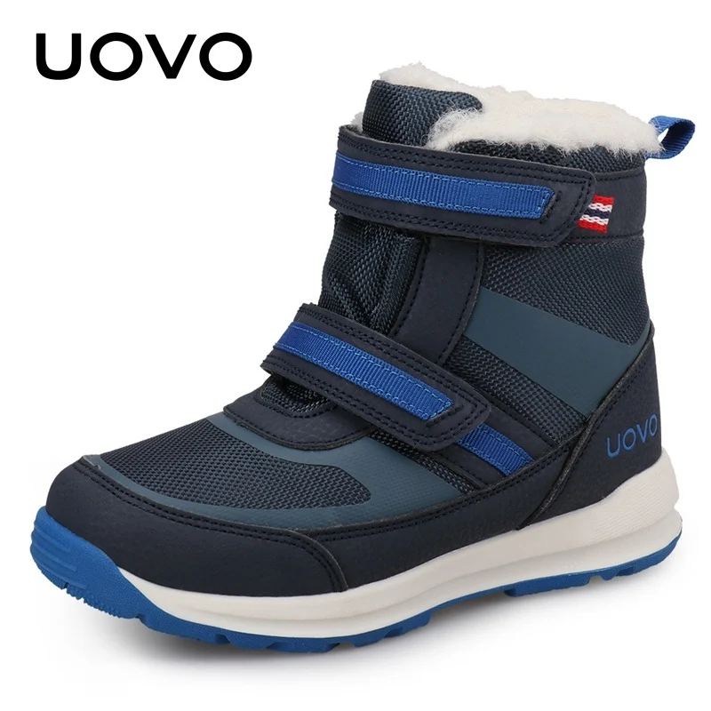 

2019 New Arrival Kids Warm Snow Boots UOVO Children Water Repellent Winter Boots Boys Boots Eur #30-37