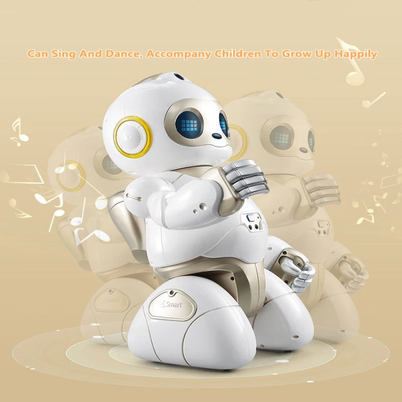 45CM Home Sweeper Robot RC Robot Dialogue Learning Interactive Intelligent Follow Brilliant Lighting Recording Mode Electric Toy 3