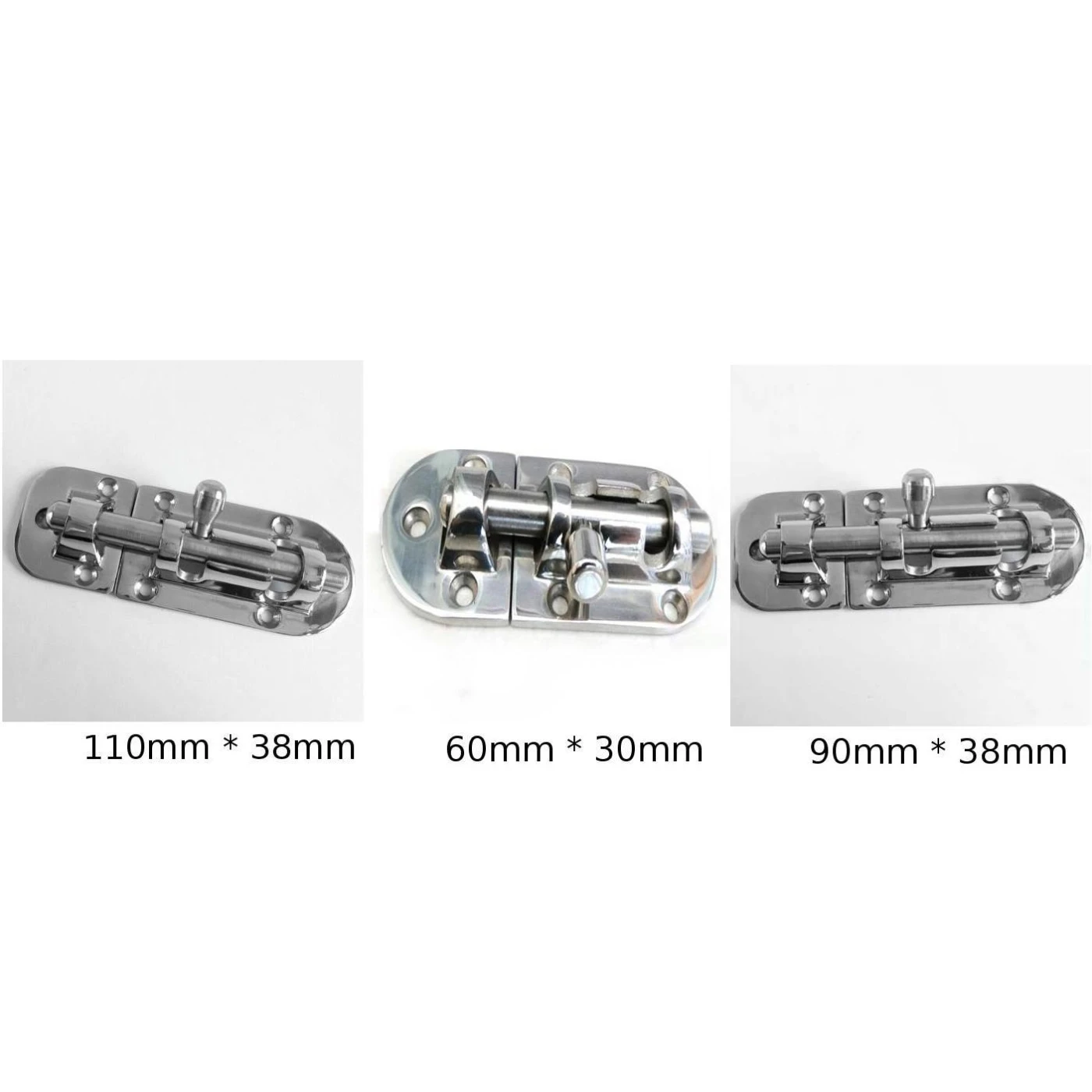 1* защелка 60 мм/90 мм/110 мм Морская аппаратная Защелка двери шкафа раздвижной замок из нержавеющей стали баррель болт абсолютно
