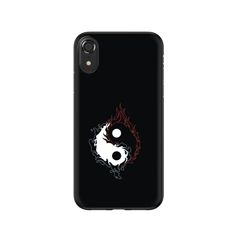 EWAU yin yang китайский силикон чехол для телефона iPhone 5 5S SE 6 6s 7 8 Plus X XR XS 11 Pro Max - Цвет: B7