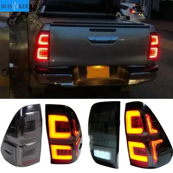 

LED REAR LIGHTS TAIL LAMP REAR BRAKE LIGHTS WITH TURN SIGNAL STROBE LIGHTTING FIT FOR HILUX REVO 2015-2017