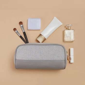 

Waterproof Makeup Bag Protable Travel Cosmetic Organizer Toiletry Bag Wardrobe Organizer Large Capity Cotton Liene Storage Bag