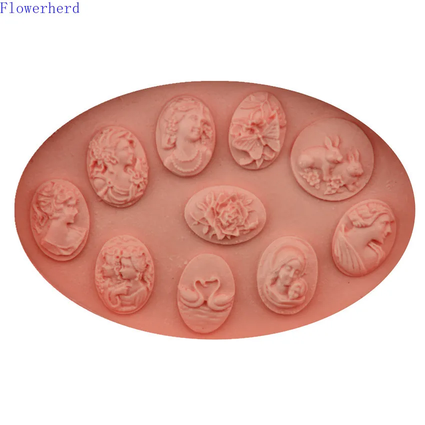 Творческий шоколадные конфеты пресс-форм цифры цветы Животные Fondant (сахарная)