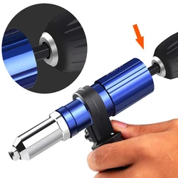 Perceuse à écrou sans fil, pistolet à riveter électrique 2.4mm 4.8mm, adaptateur, outil de rivetage, insérer un écrou, tirer un Rivet 