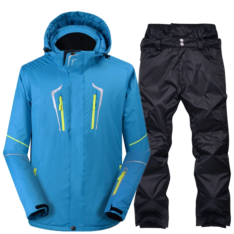 Высококачественные мужские лыжные куртки, лыжные штаны, зимние теплые ветрозащитные водонепроницаемые спортивные лыжные куртки для сноубординга