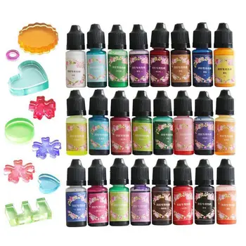 

24 Colors Epoxy Pigment UV Resin Dye Liquid Epoxy Resin Color Pigment Resin Colorant Epoxy Resin Coloring Resin Art DIY