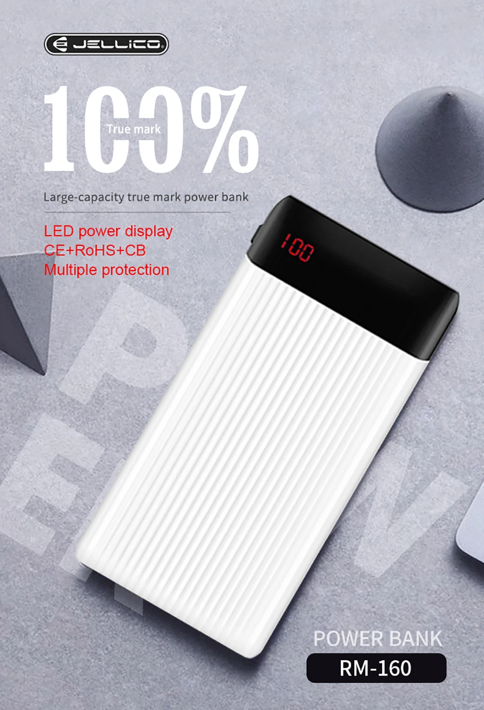 

Jellico 10000mAh Portable USB External Battery Charger Power Bank portable charging for phone powerbank External Battery Bank