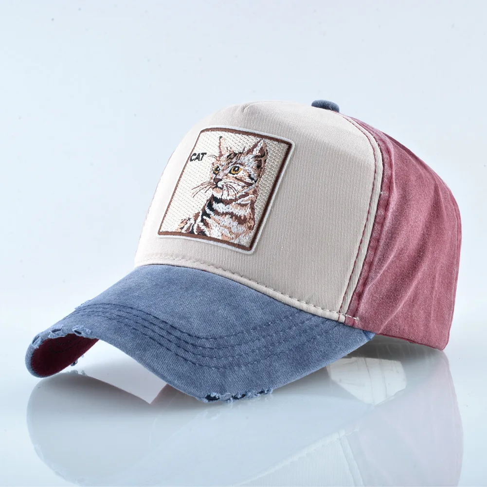 

2019 for Hats Women Baseball Cap Animal Embroidered Casquette Spring and Summer Men's Sports Cap