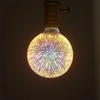 

3D Led Bulb Edison Retro Colorful E27 AC110V 220V Home Festival Glass Lampada Warm White RGB Christmas Decoration Art Light Bulb