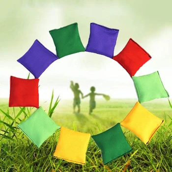 

10pcs/set Throwing Entertainment Circus Toss Team Play Gym Outdoor Sports Toy Sandbags Filled Kids Children Juggling Balls